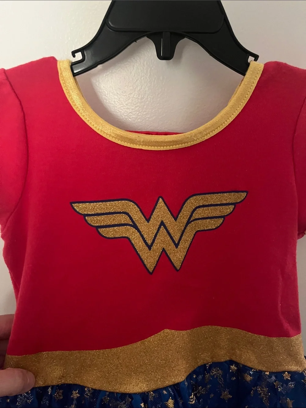 DC Comics Red, Blue & Gold Wonder Hero Costume Dress